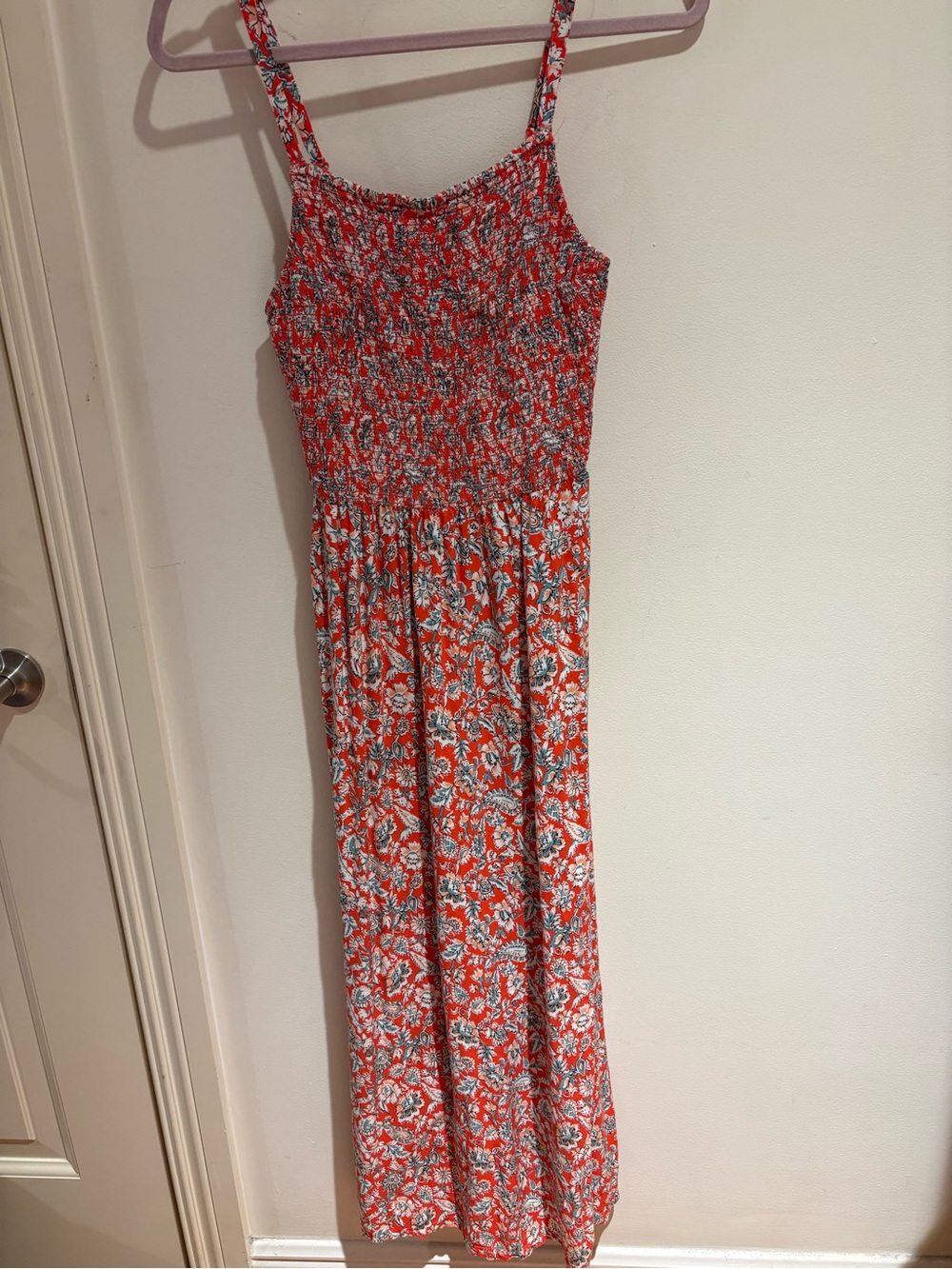 Old Navy Coral and White Floral dress